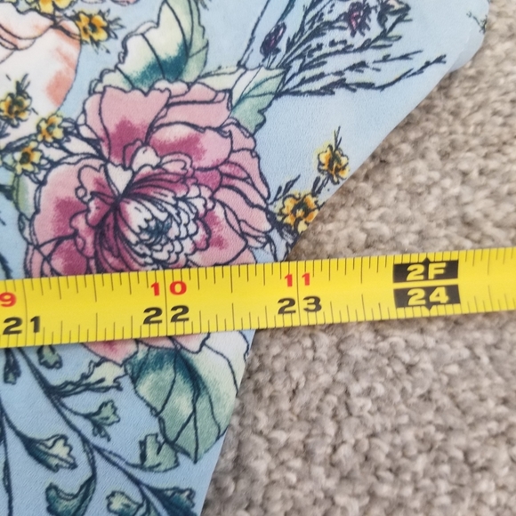 Floral blouson top~large - Picture 10 of 12